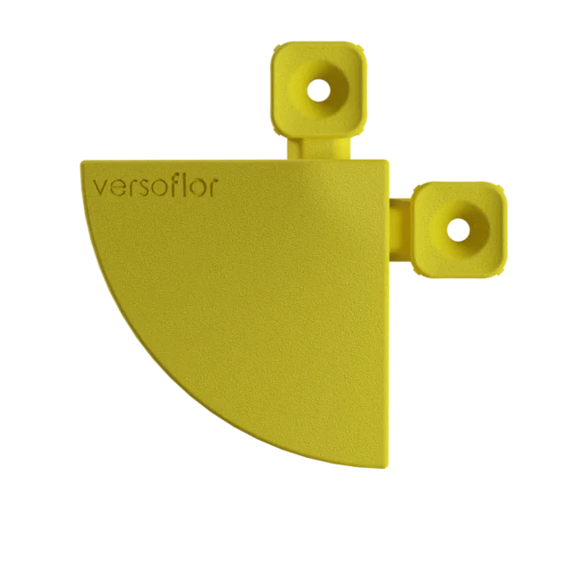 Versoflor Interlocking Floor Tile Corners - Sulphur Yellow