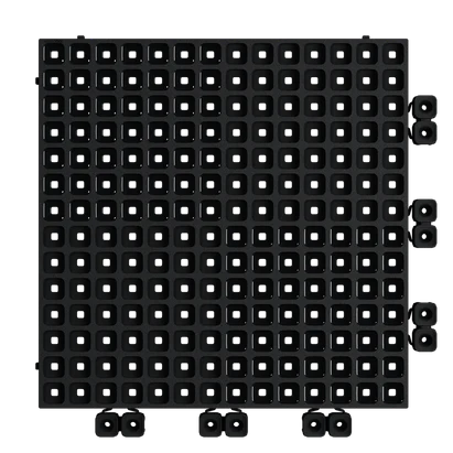 UPFLOR® - Interlocking Floor Tile Charcoal Black